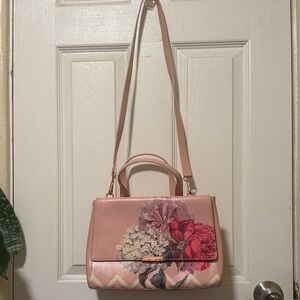 Ted Baker London Pink Floral Crossbody Bag